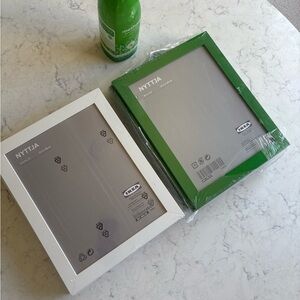IKEA Green and White A4 Frame Set of 12